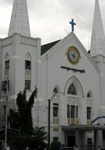 One block from a Methodist church